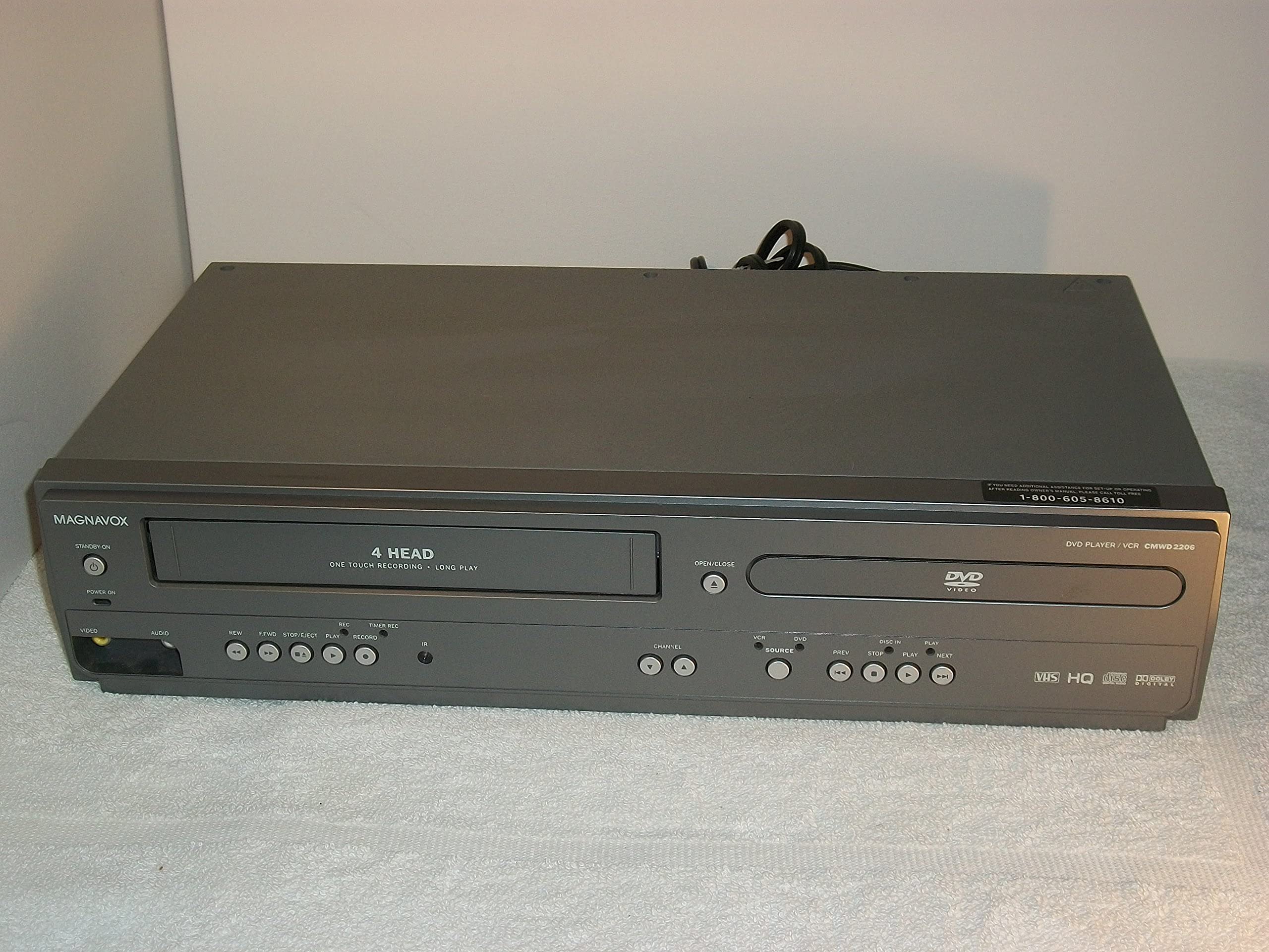 Amazon.com: Magnavox MWD2206 DVD/VCR Combination Player (Renewed